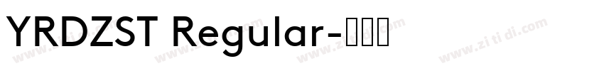 YRDZST Regular字体转换